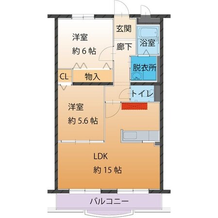 ハートフルタウン　弐番館の物件間取画像